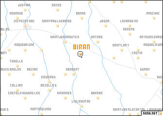 map of Biran