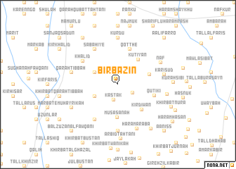 map of Biʼr Bāzīn