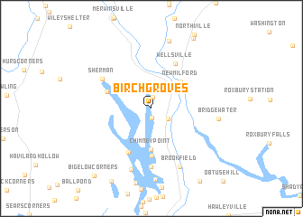 map of Birch Groves