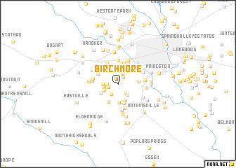 map of Birchmore