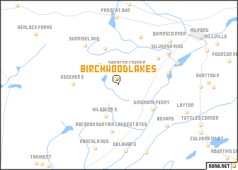 map of Birchwood Lakes