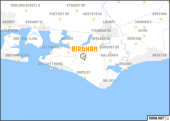 map of Birdham