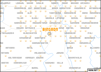 map of Birgaon