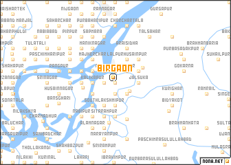 map of Bīrgaon