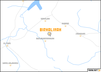 map of Biʼr Ḩalīmah