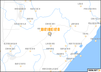 map of Biribeira