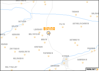 map of Birina