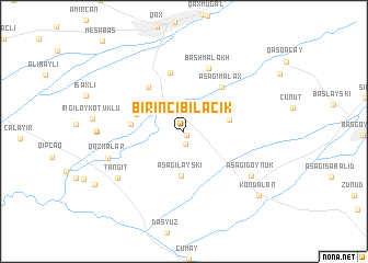 map of Birinci Bilǝcik