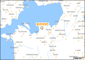 map of Biriran