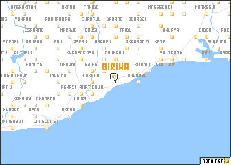 map of Biriwa