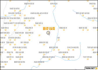 map of Biriwa