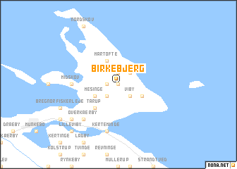 map of Birkebjerg