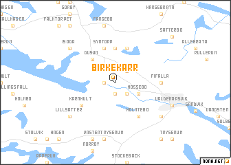 map of Birkekärr