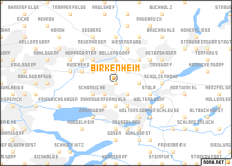map of Birkenheim