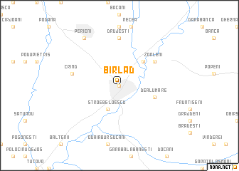 map of Bîrlad