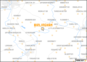 map of Birlingham