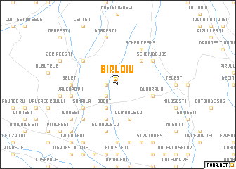 map of Bîrloiu