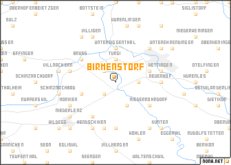 map of Birmenstorf