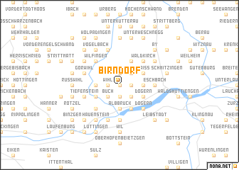 map of Birndorf