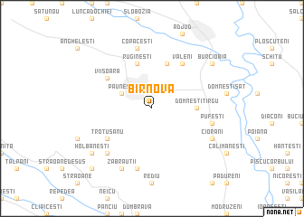 map of Bîrnova