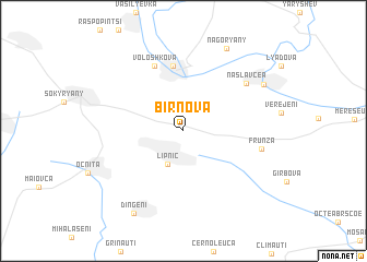 map of Bîrnova
