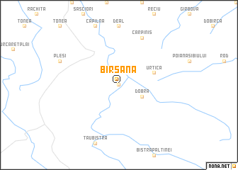 map of Bîrsana