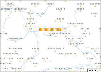 map of Bîrsău Mare