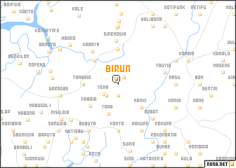 map of Birun