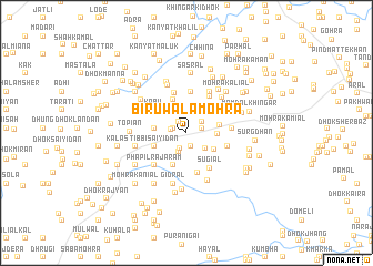 map of Biruwāla Mohra