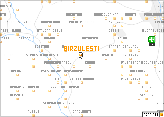 map of Bîrzuleşti