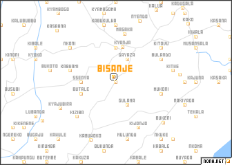 map of Bisanje