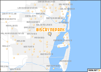 map of Biscayne Park