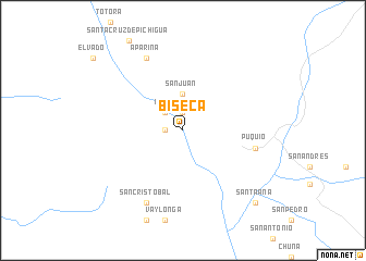 map of Biseca