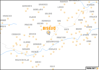 map of Biševo