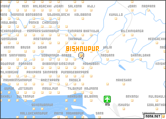 map of Bishnupur