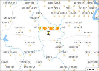 map of Bishnupur