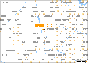 map of Bishnupur