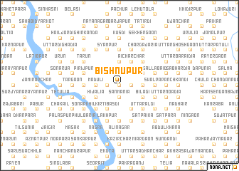 map of Bishnupur