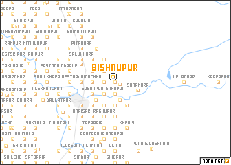 map of Bishnupur