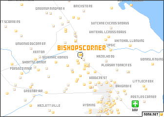 map of Bishops Corner