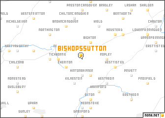 map of Bishops Sutton