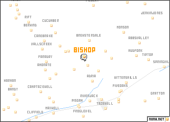 map of Bishop