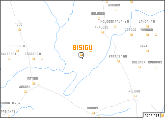 map of Bisigu