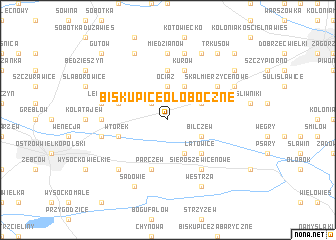 map of Biskupice Ołoboczne