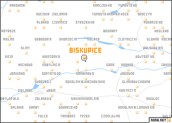 map of Biskupice