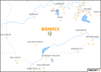 map of Bismarck