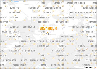 map of Bismarck