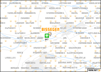 map of Bissegem