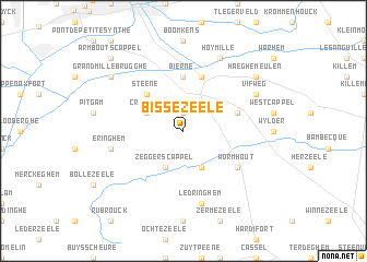 map of Bissezeele