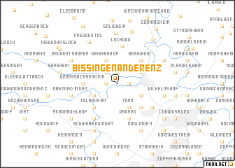 map of Bissingen an der Enz